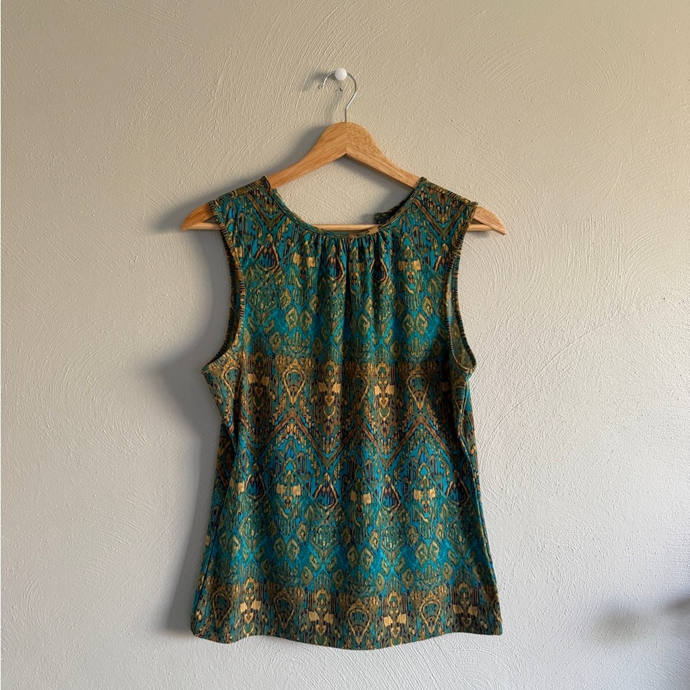 Chaps Patterned Tank Top - Picture 1 of 4